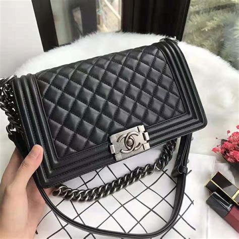 chanel boy bag black uk|chanel boy original.